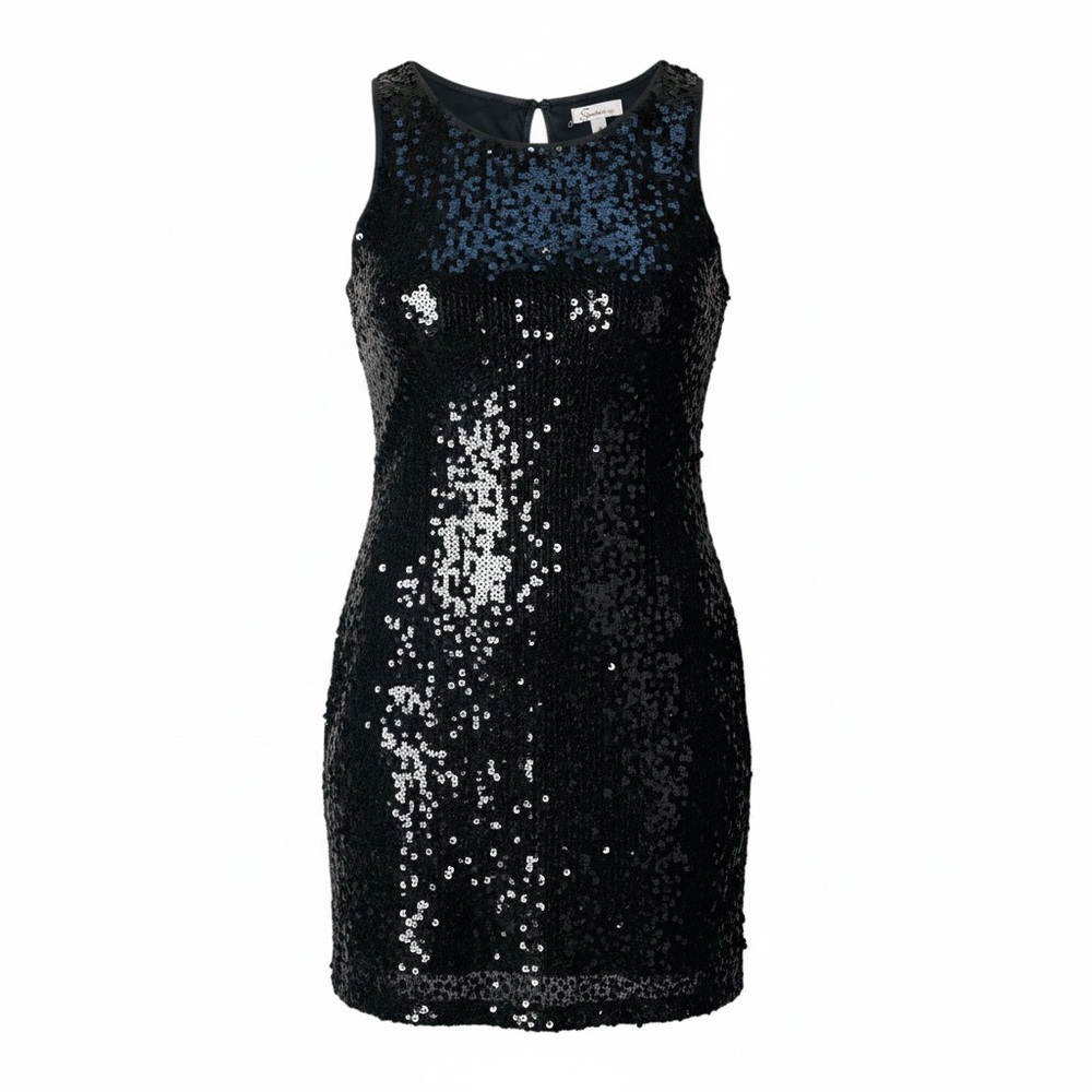 Speechless Black & White Sequin Sparkle Shift Dress - Size Small (S) - Picture 4 of 4